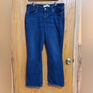Levi’s mid rise bootcut jeans sz 18 dark wash JB3